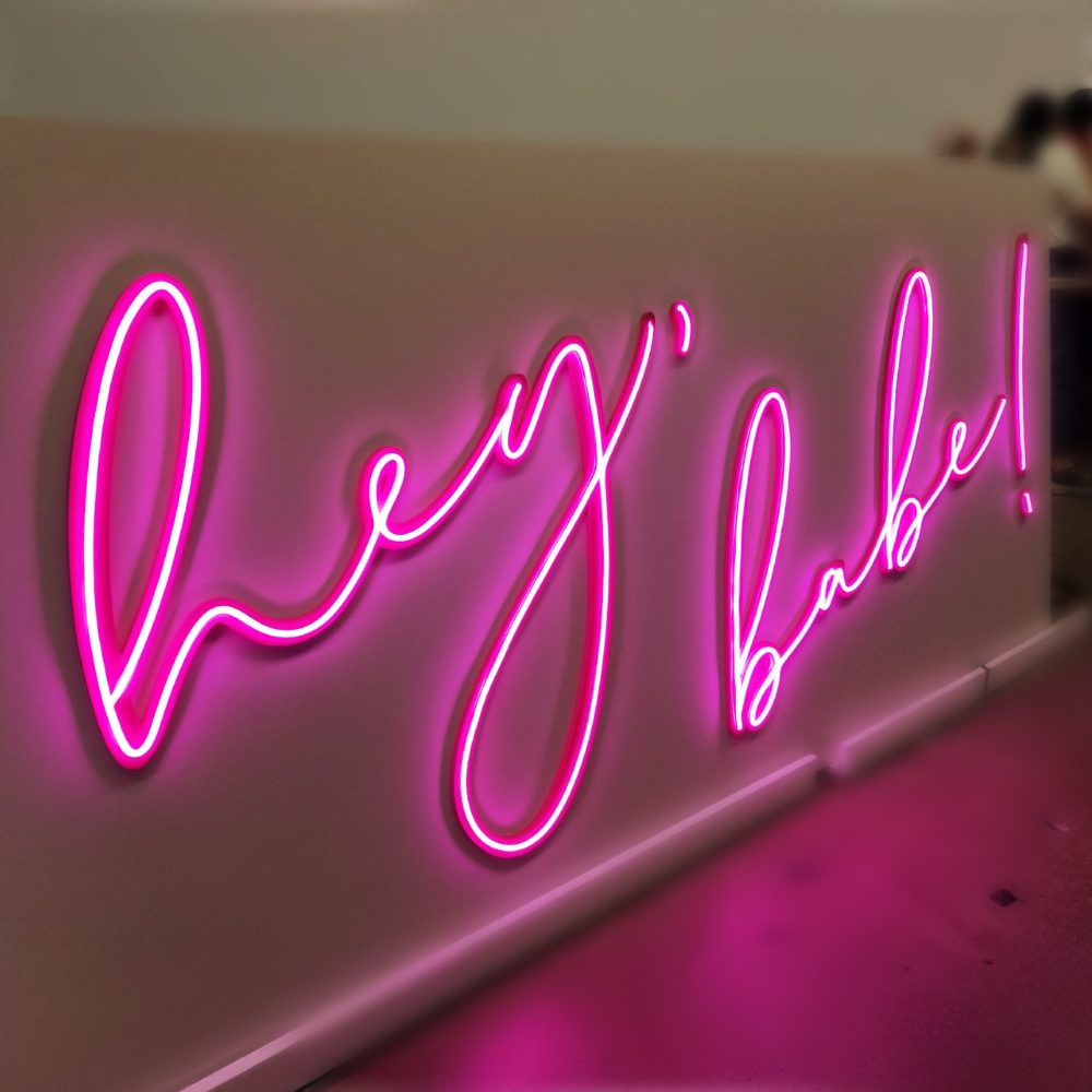 Custom LED Neon Sign – Babe Single Neon for Business & Personal Decor